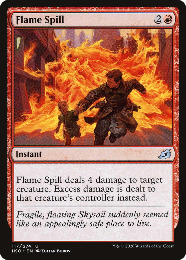 Flame Spill (117) Foil - Ikoria: Lair of Behemoths