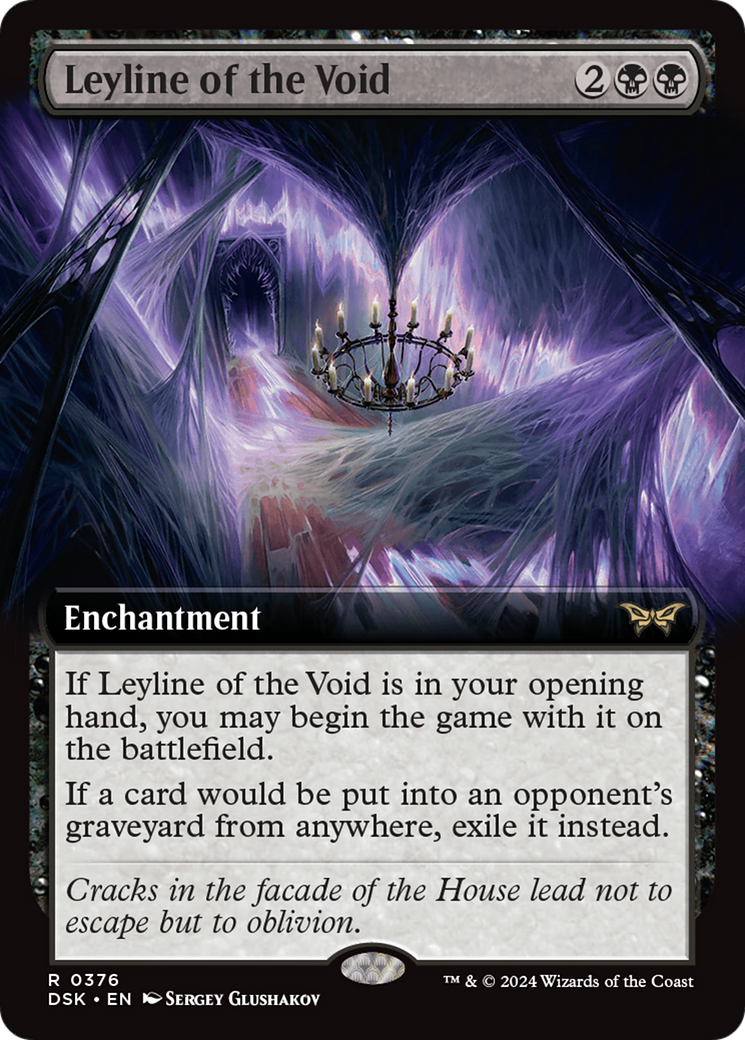 Leyline of the Void (Extended Art) (376) Foil - Duskmourn: House of Horror