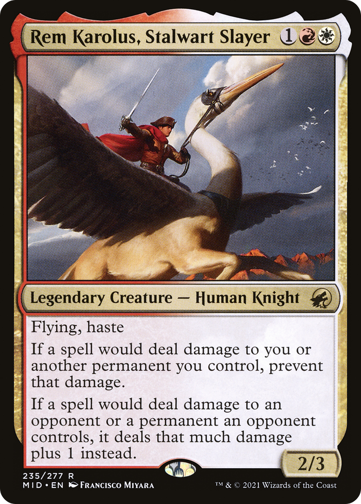 Rem Karolus, Stalwart Slayer (235) - Innistrad: Midnight Hunt