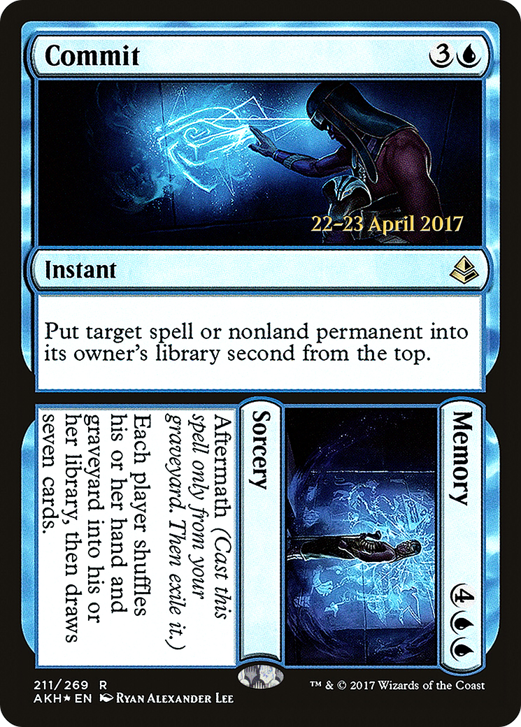 Commit // Memory (211s) Foil - Amonkhet Promos