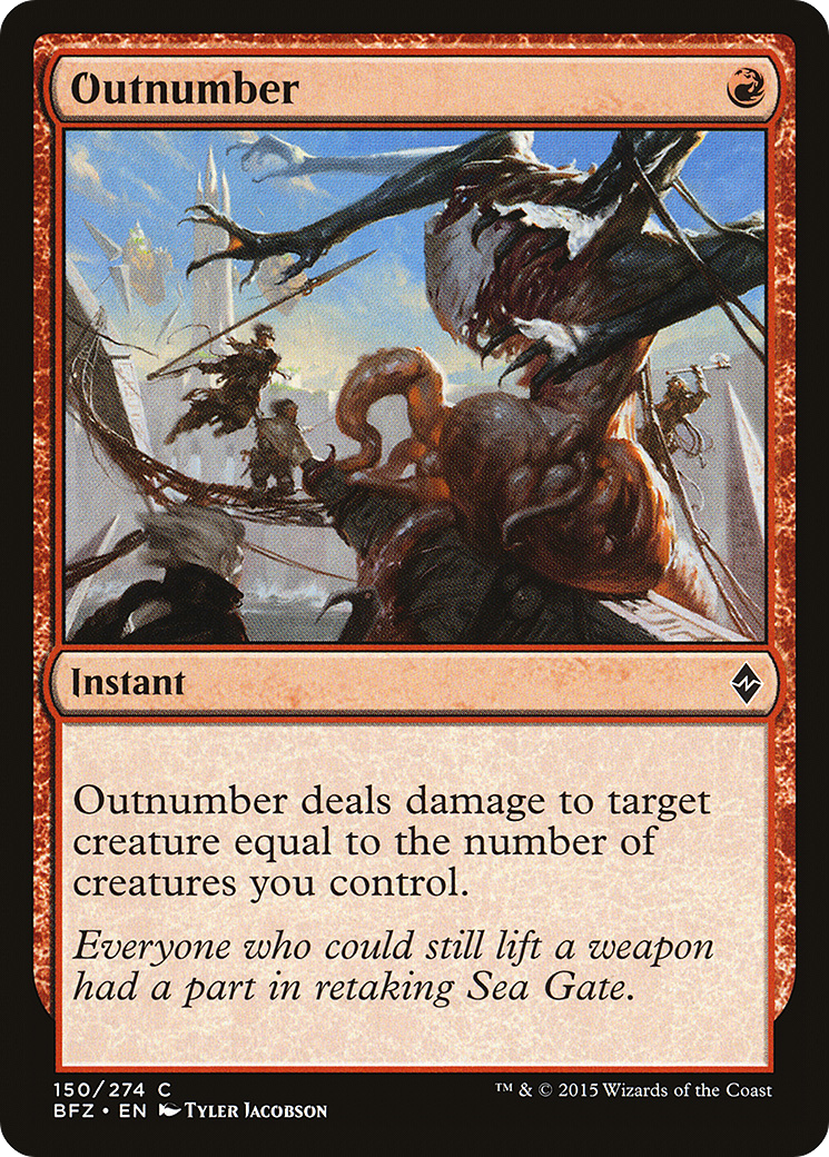 Outnumber (150) Foil - Battle for Zendikar