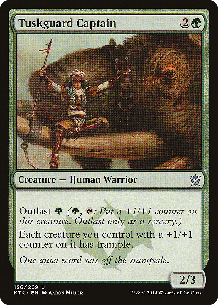 Tuskguard Captain (156) - Khans of Tarkir