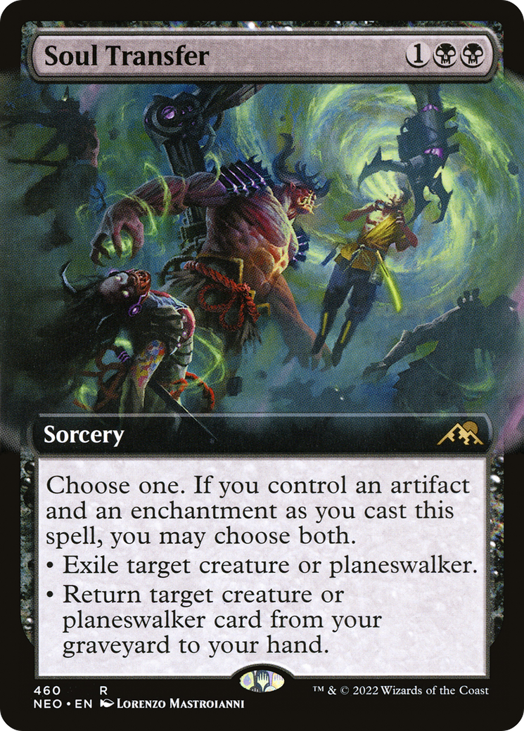 Soul Transfer (Extended Art) (460) Foil - Kamigawa: Neon Dynasty