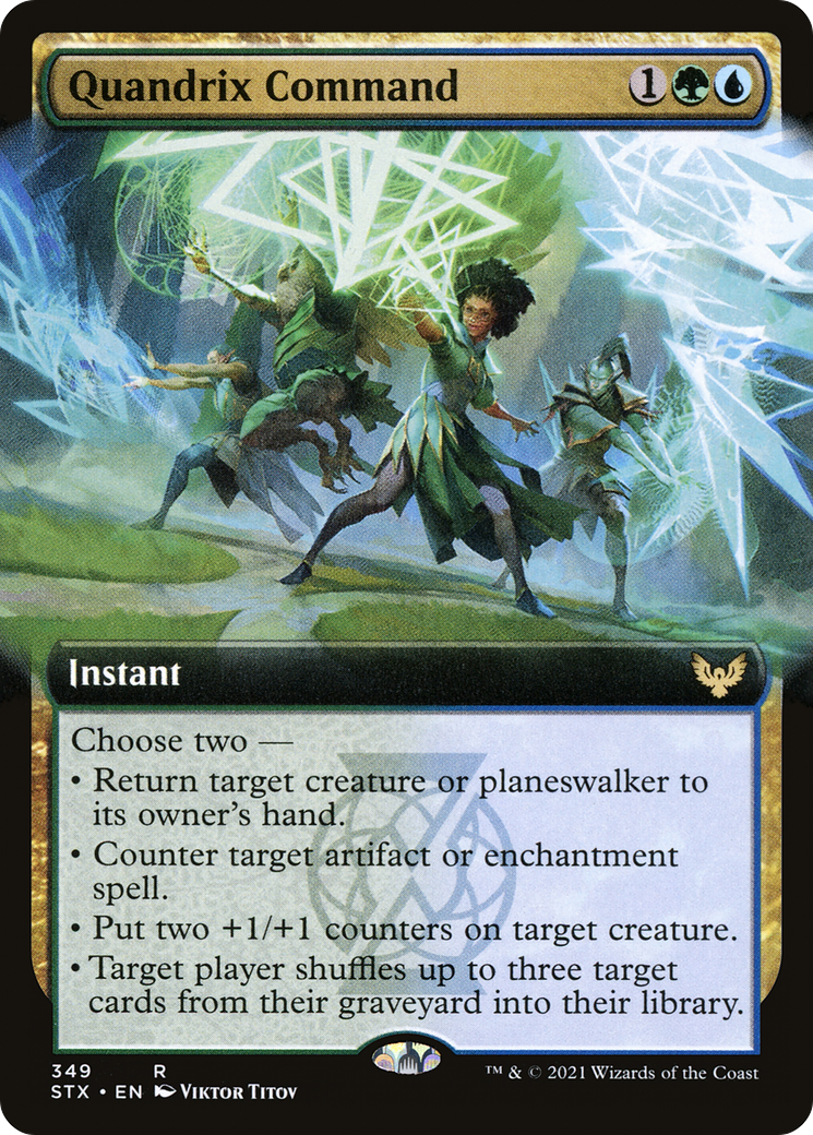 Quandrix Command (Extended Art) (349) - Strixhaven: School of Mages