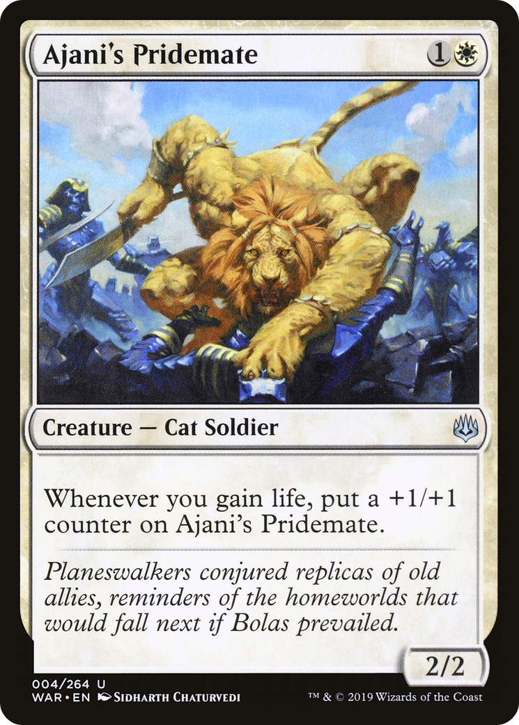 Ajani's Pridemate (004) Foil - War of the Spark