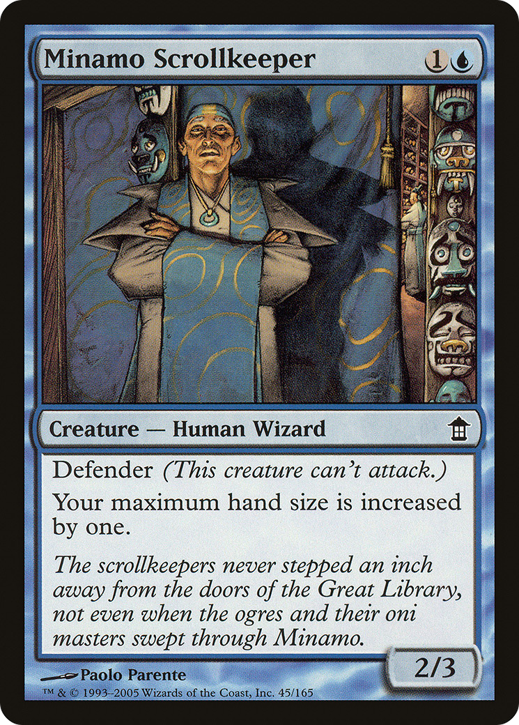 Minamo Scrollkeeper (045) Foil - Saviors of Kamigawa
