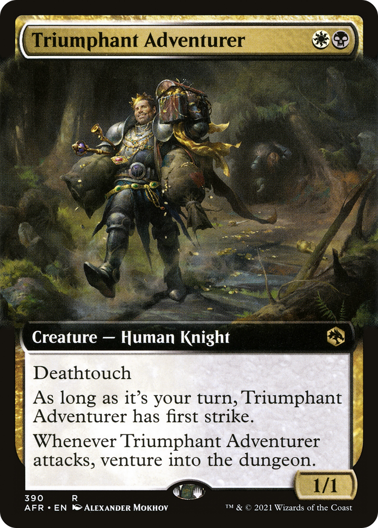 Triumphant Adventurer (Extended Art) (390) Foil - Adventures in the Forgotten Realms