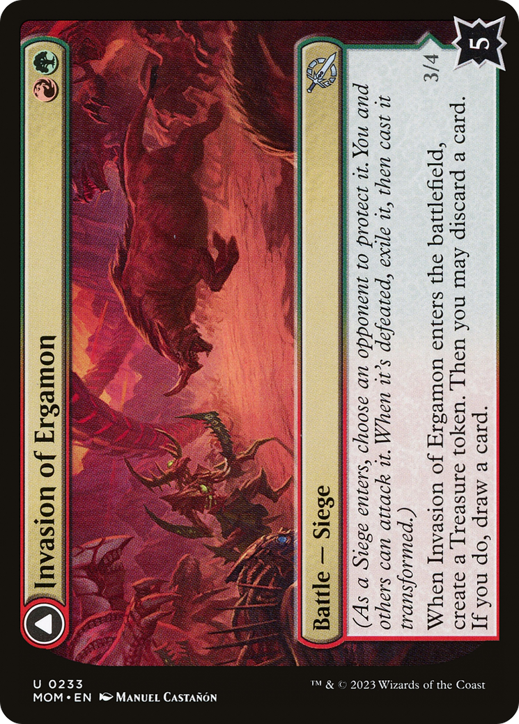 Invasion of Ergamon // Truga Cliffcharger (233) - March of the Machine