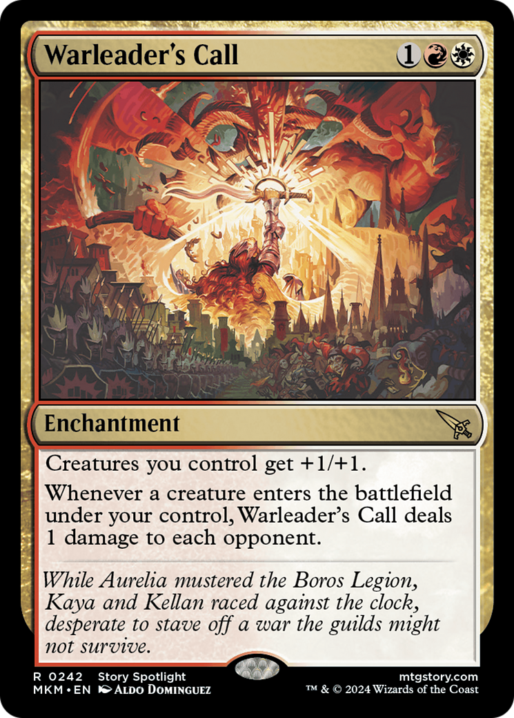 Warleader's Call (242) Foil - Murders at Karlov Manor