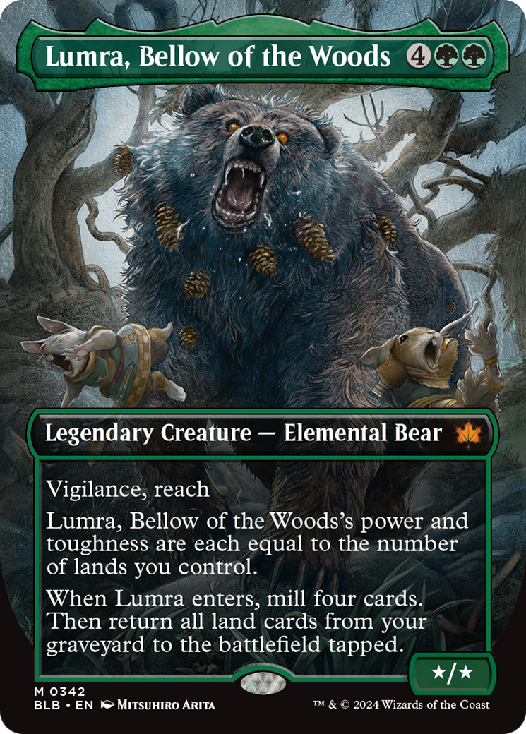 Lumra, Bellow of the Woods (Borderless) (342) - Bloomburrow