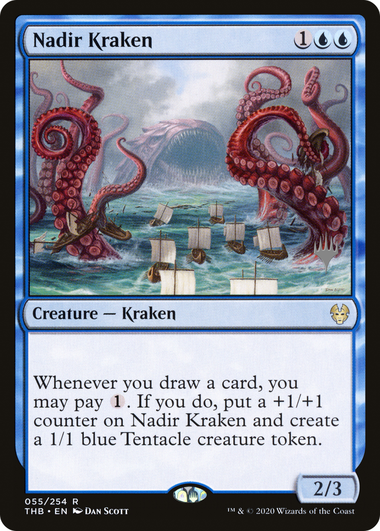 Nadir Kraken (55p) Foil - Theros Beyond Death Promos