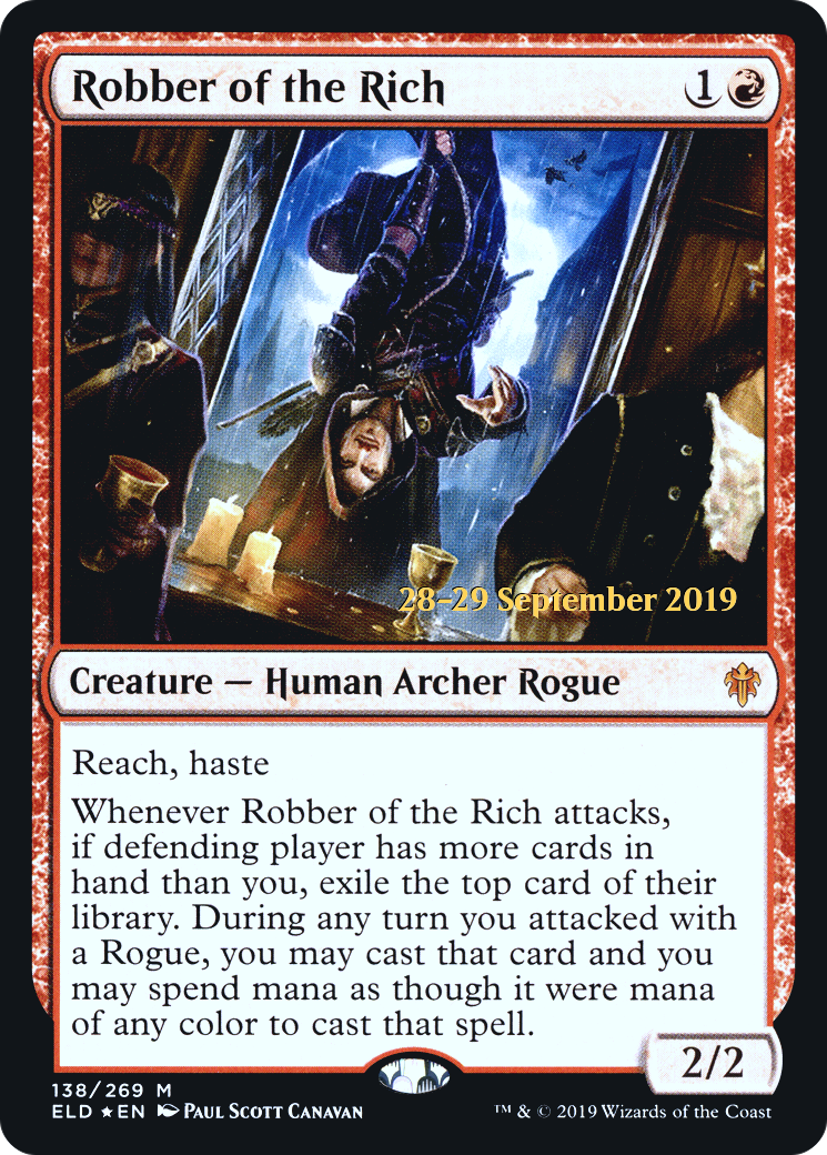 Robber of the Rich (138s) Foil - Throne of Eldraine Promos