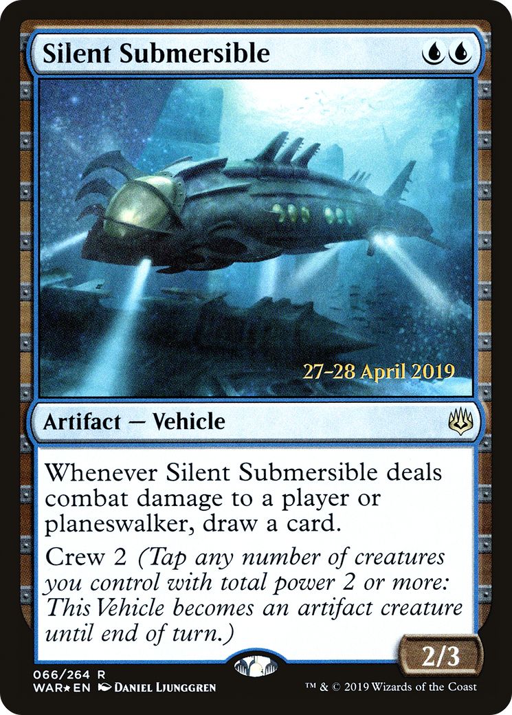 Silent Submersible (066) Foil - War of the Spark Promos