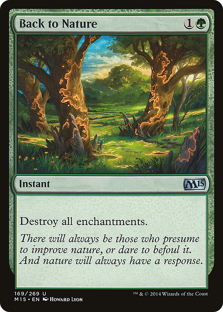 Back to Nature (169) Foil - Magic 2015