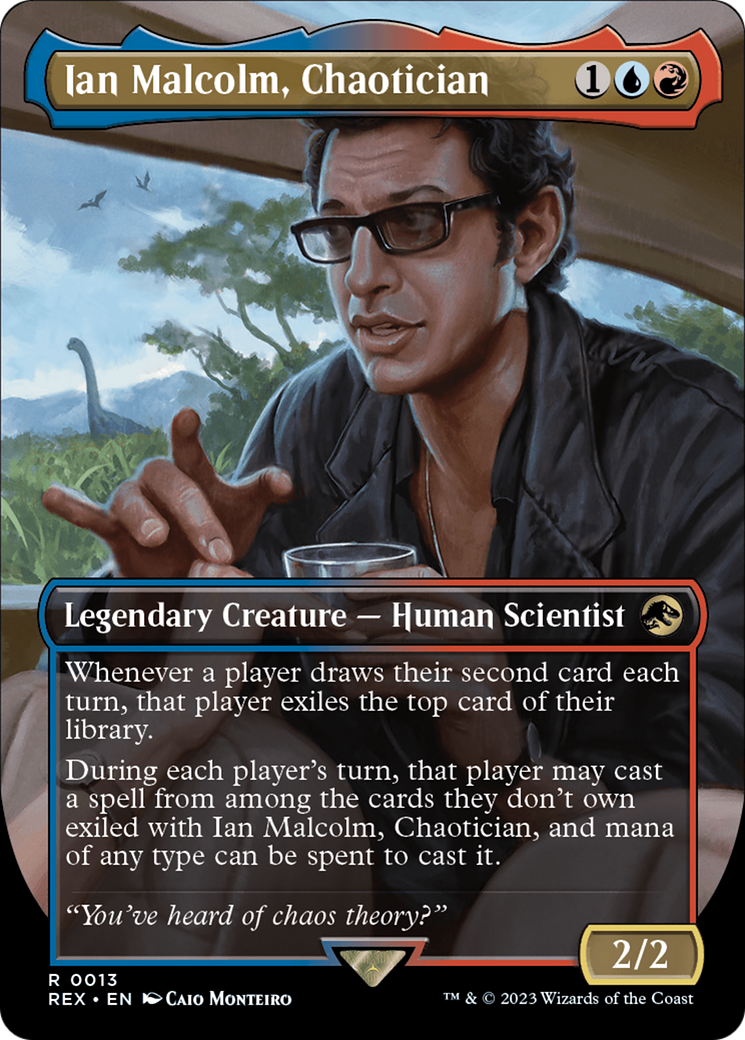 Ian Malcolm, Chaotician (Borderless) (013) Foil - Jurassic World Collection