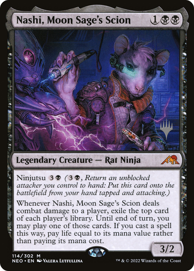 Nashi, Moon Sage's Scion (114) Foil - Kamigawa: Neon Dynasty Promos