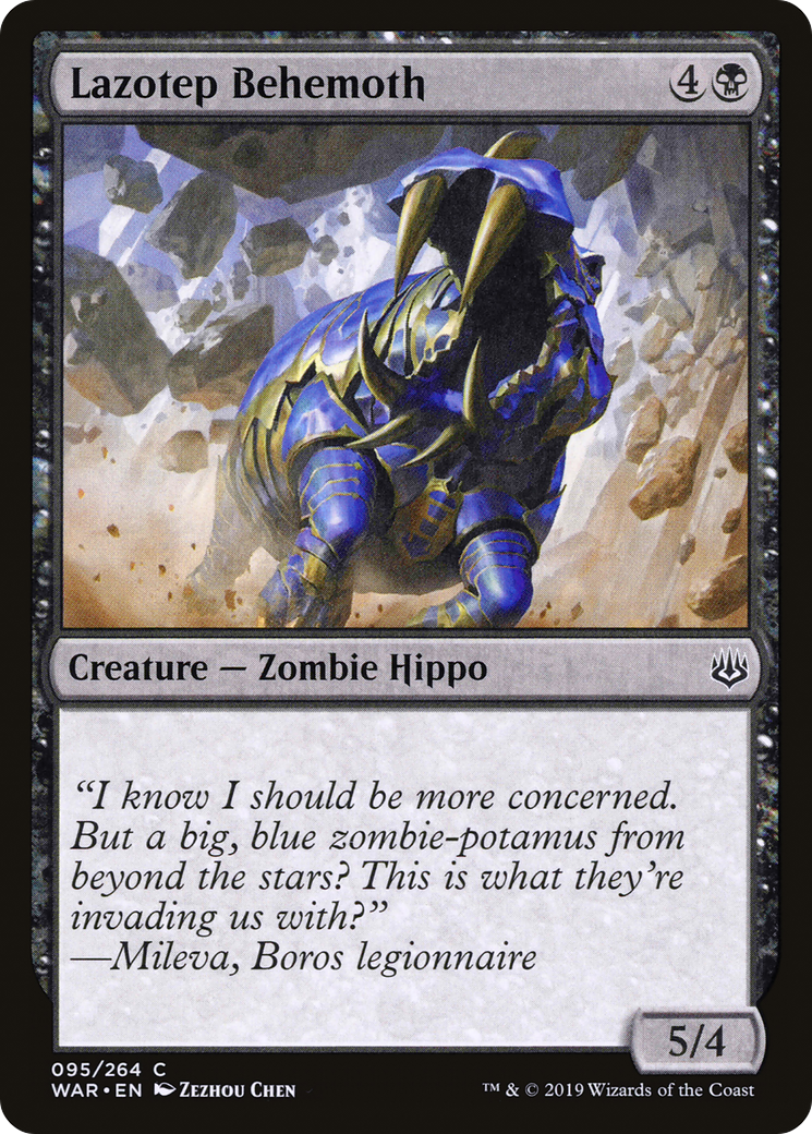 Lazotep Behemoth (095) Foil - War of the Spark