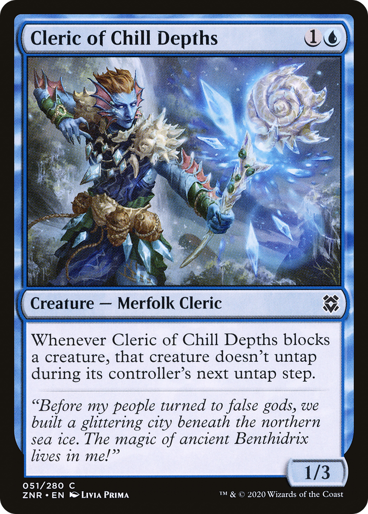 Cleric of Chill Depths (051) Foil - Zendikar Rising