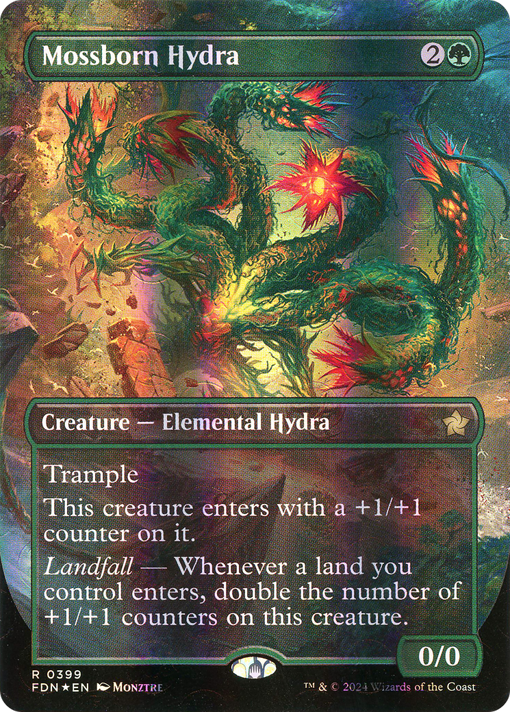 Mossborn Hydra(Borderless) Foil (399)