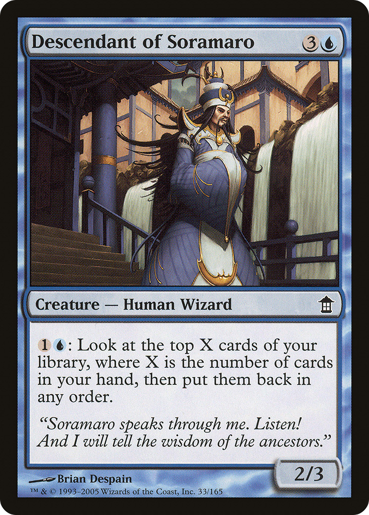 Descendant of Soramaro (033) Foil - Saviors of Kamigawa