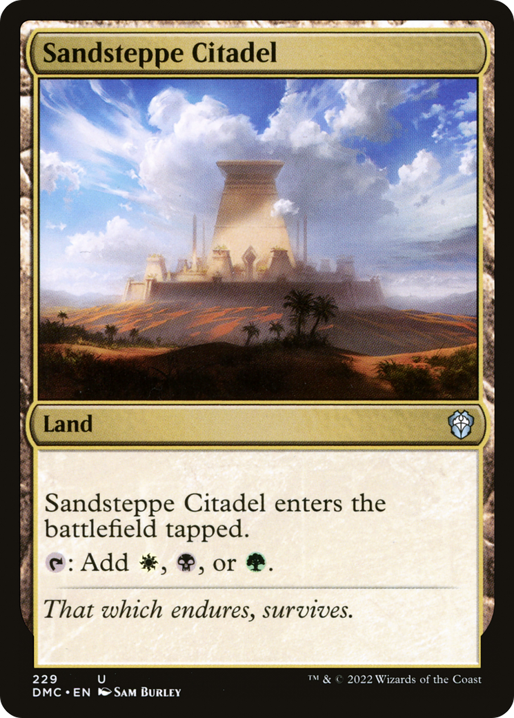 Sandsteppe Citadel (229) - Dominaria United Commander