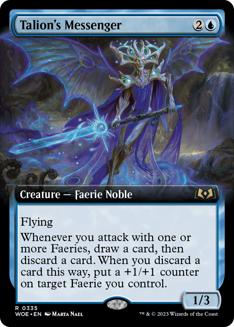 Talion's Messenger (Extended Art) (335) Foil - Wilds of Eldraine