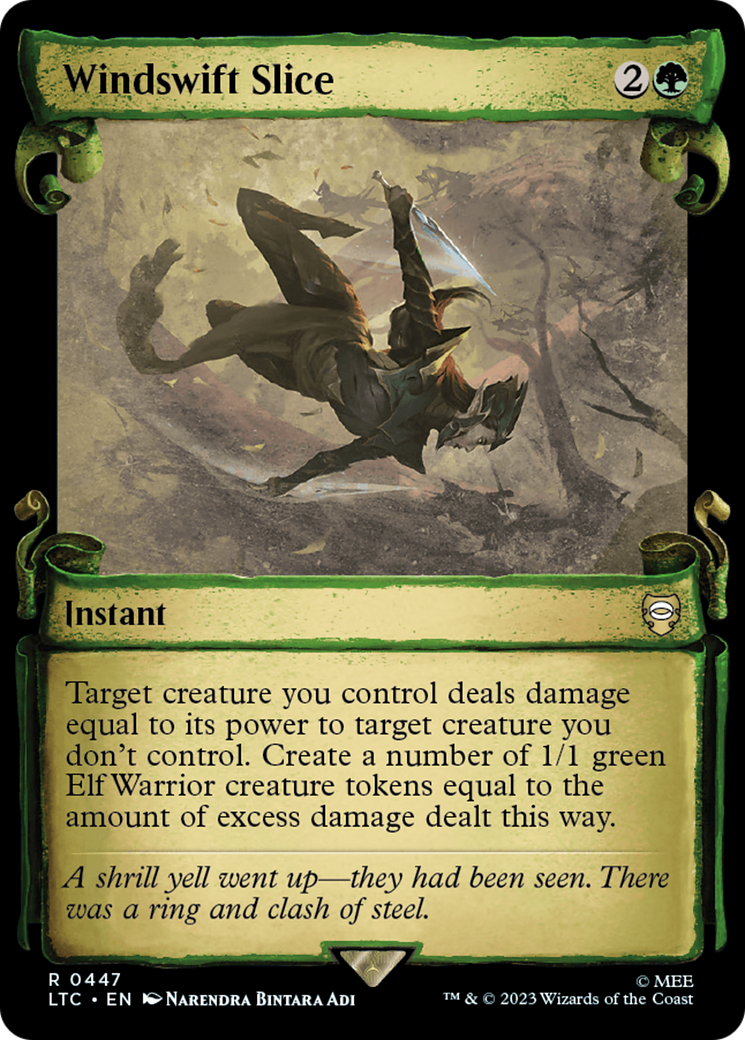 Windswift Slice (Showcase) (447) Foil - Tales of Middle-earth Commander