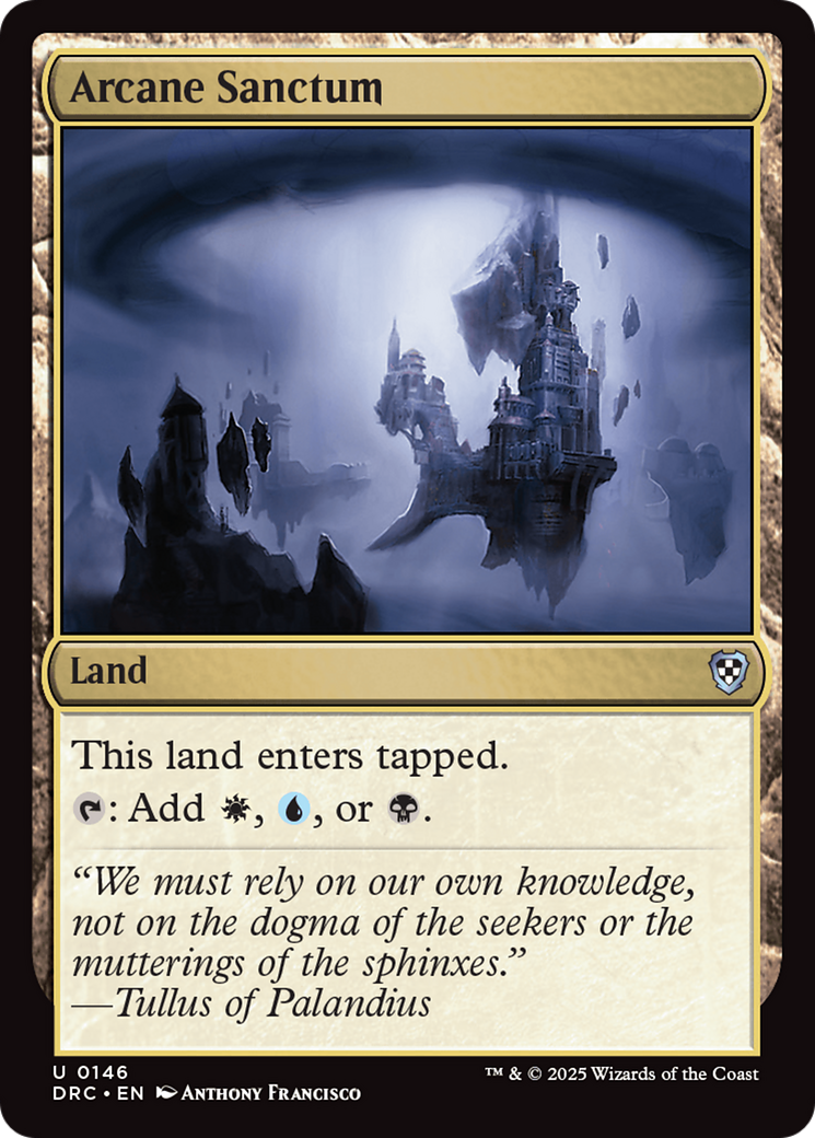 Arcane Sanctum (146) - Commander: Aetherdrift