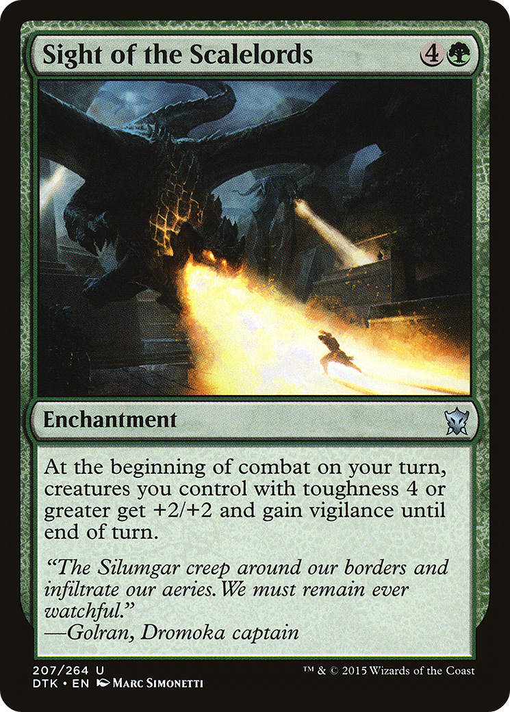Sight of the Scalelords (207) Foil - Dragons of Tarkir
