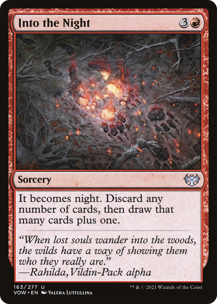 Into the Night (163) Foil - Innistrad: Crimson Vow