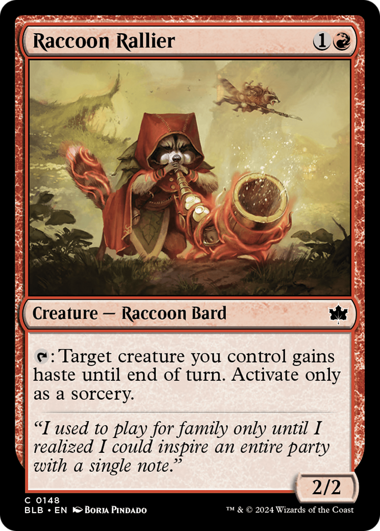 Raccoon Rallier (148) - Bloomburrow