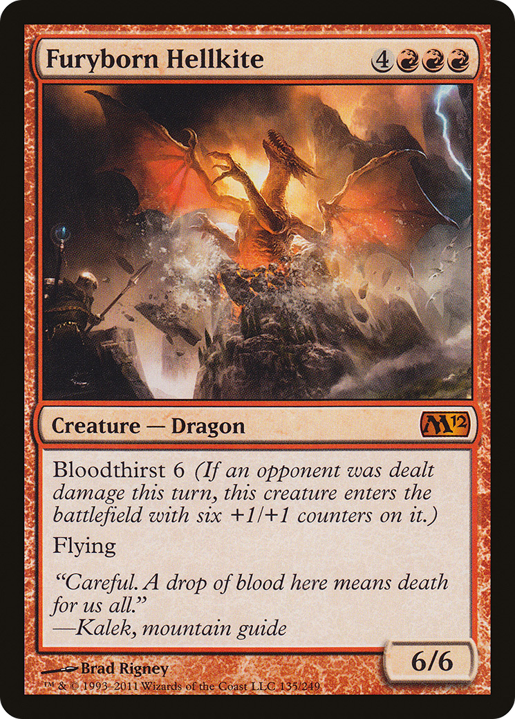 Furyborn Hellkite (135) Foil - Magic 2012