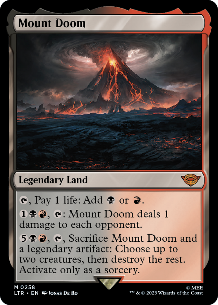 Mount Doom (258) Foil - The Lord of the Rings: Tales of Middle-earth