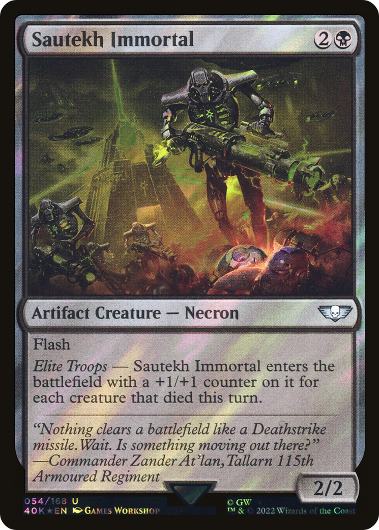 Sautekh Immortal (054) Surge Foil - Warhammer 40,000 Commander