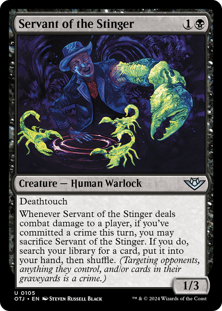 Servant of the Stinger (105) Foil - Outlaws of Thunder Junction