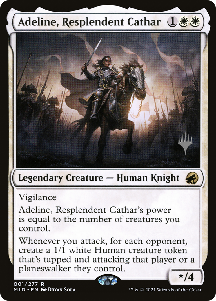 Adeline, Resplendent Cathar (01p) Foil - Innistrad: Midnight Hunt Promos