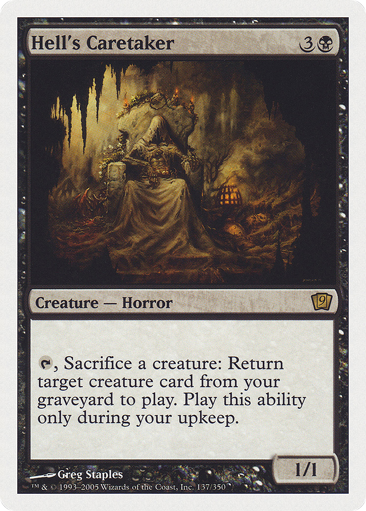 Hell's Caretaker (137) Foil - Ninth Edition