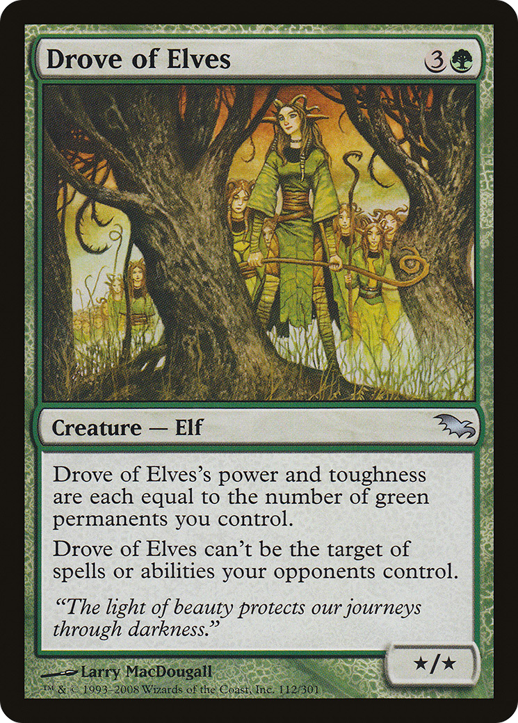 Drove of Elves (112) Foil - Shadowmoor