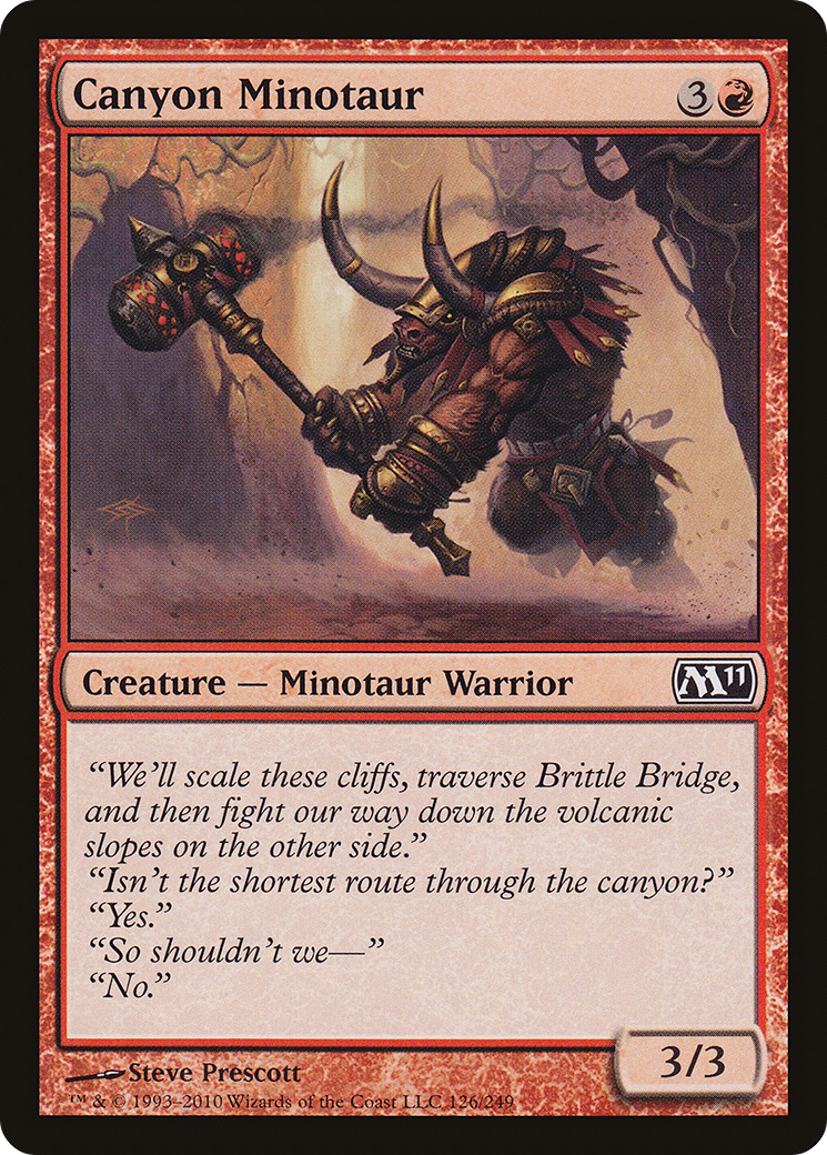 Canyon Minotaur (126) Foil - Magic 2011