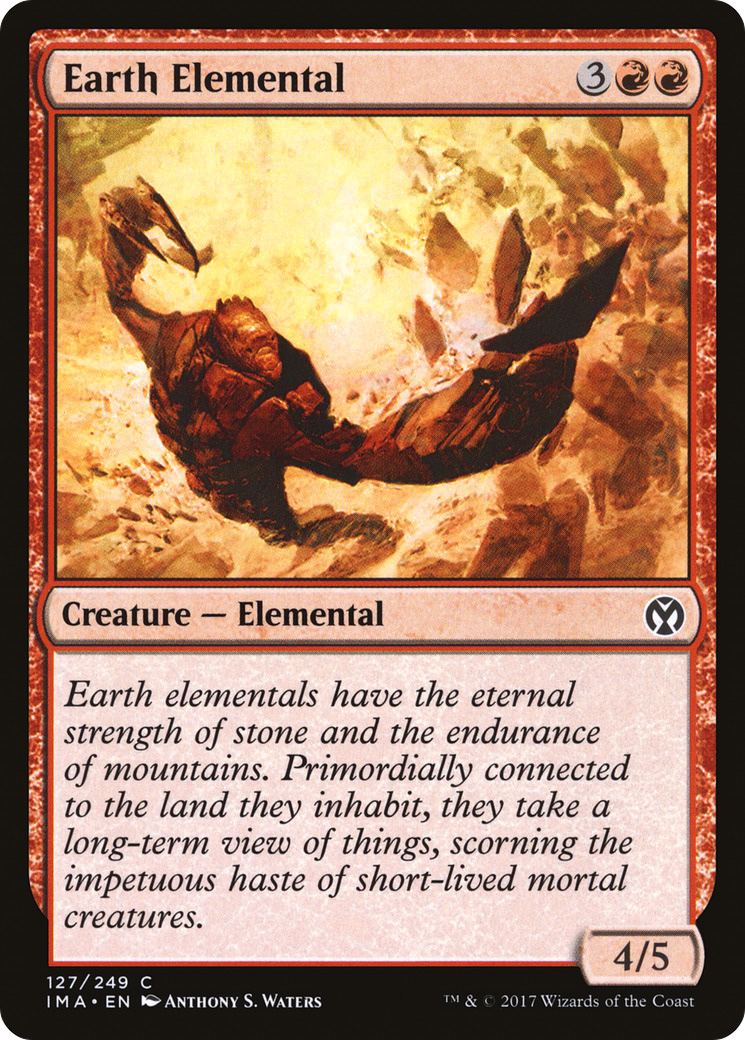 Earth Elemental (127) Foil - Iconic Masters