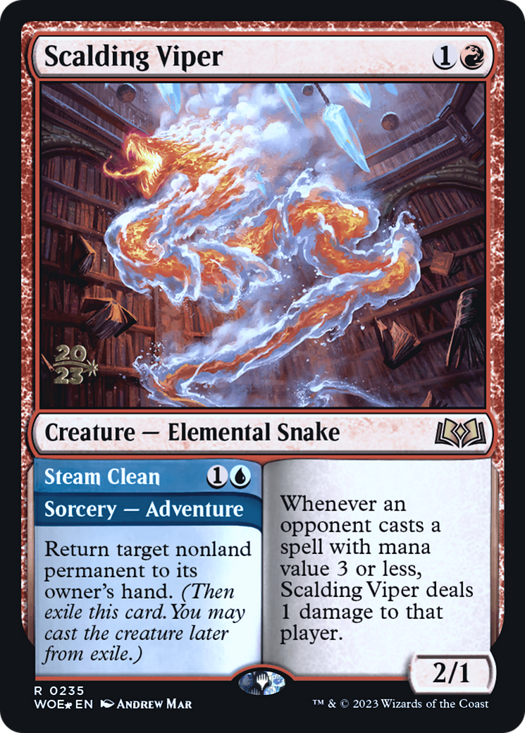 Scalding Viper (235) Foil - Wilds of Eldraine Promos