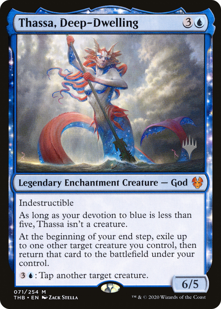 Thassa, Deep-Dwelling (071) Foil - Theros Beyond Death Promos