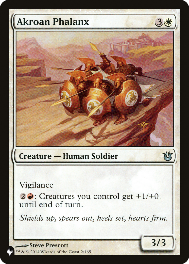 Akroan Phalanx (BNG-2) - The List