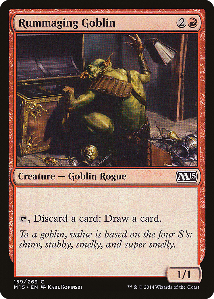 Rummaging Goblin (159) Foil - Magic 2015