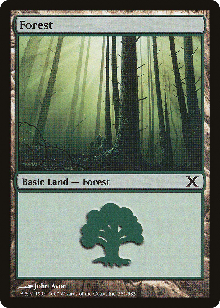 Forest (381) Foil - Tenth Edition