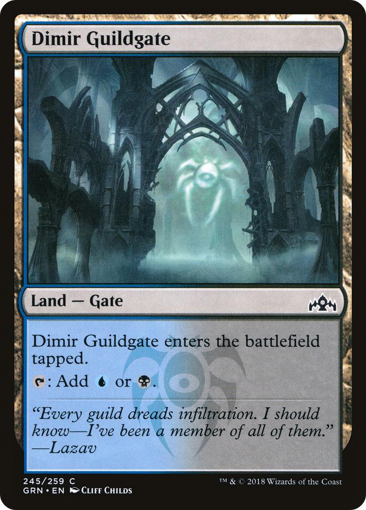 Dimir Guildgate (245) Foil - Guilds of Ravnica