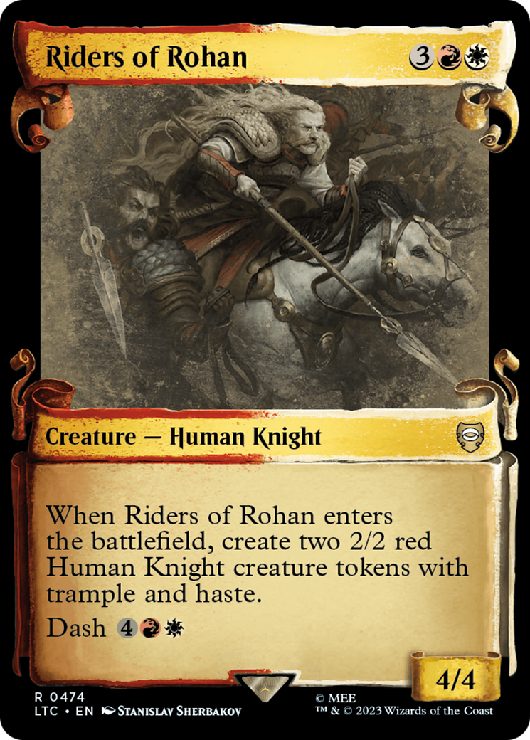 Riders of Rohan (Showcase Scrolls) (Showcase) (474) Foil - Tales of Middle-earth Commander