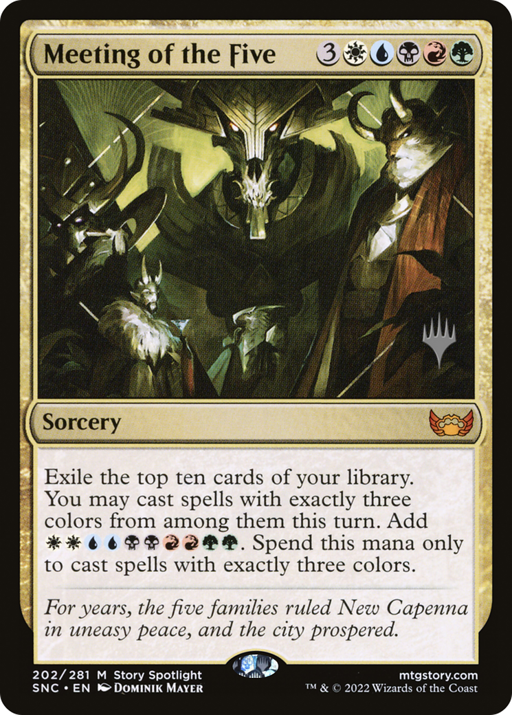 Meeting of the Five (202) Foil - Streets of New Capenna Promos
