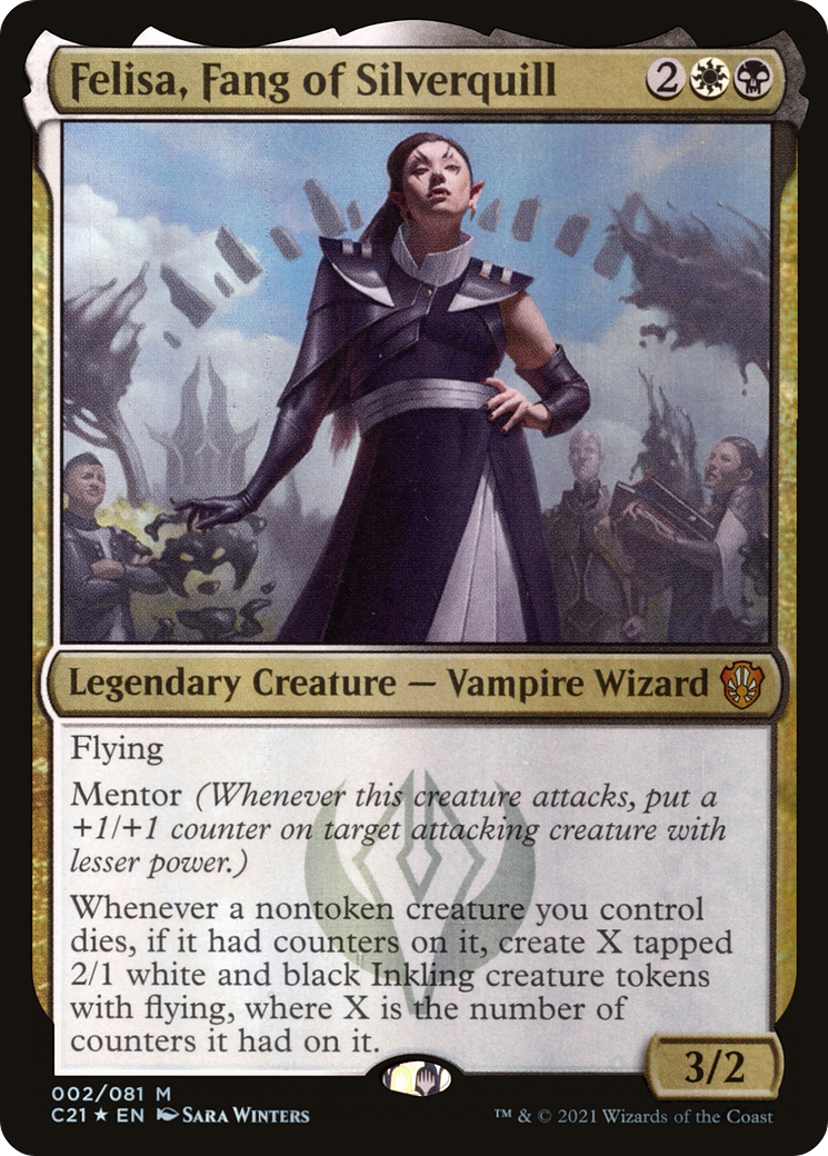 Felisa, Fang of Silverquill (002) Foil - Commander 2021