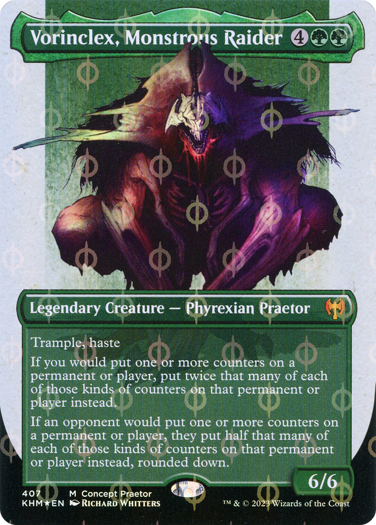 Vorinclex, Monstrous Raider (Concept Praetor) (Step-and-Compleat Foil) (407) Foil - Kaldheim